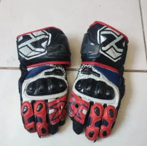 Luvas de couro motociclista marca X11 TAMANHO M