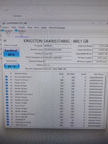 HD SSD KINGSTON 480GB