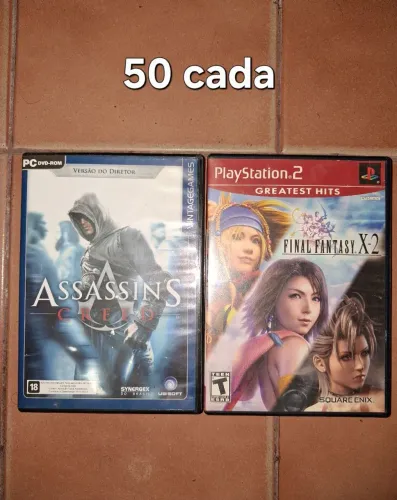 Final fantasy e assassins creed Playstation 2 e pc games