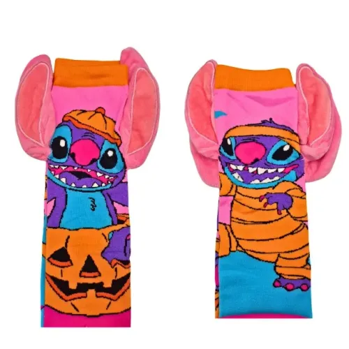 Meia Maluca 3D Divertida Meninas Infantil Cano Longo Stitch 1 MEIA3DFSTITCH1
