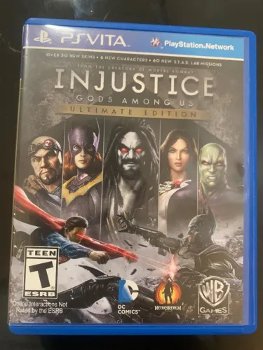 Estou vendendo o jogo: Injustice Among Us- Ultimate Edition - De PSVITA