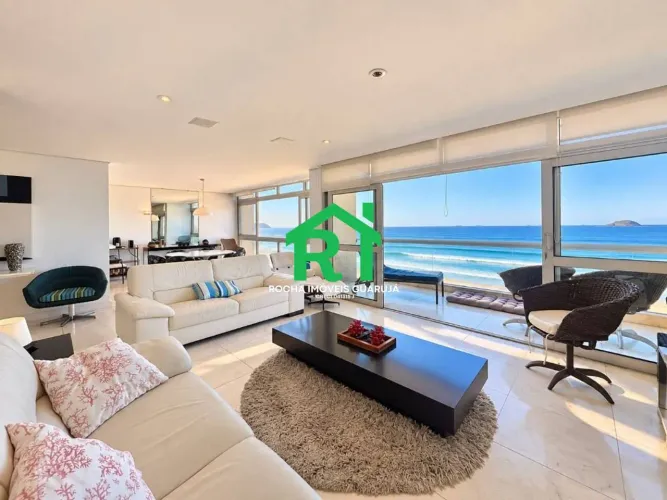 Apartamento frente mar com 3 quartos (1 suíte) e 1 vaga à venda em Pitangueiras, Guarujá