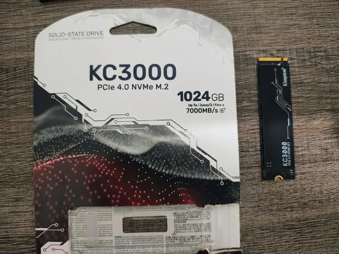 SSD 1TB Nvme Kingston KC3000 7000mbs NF e garantia