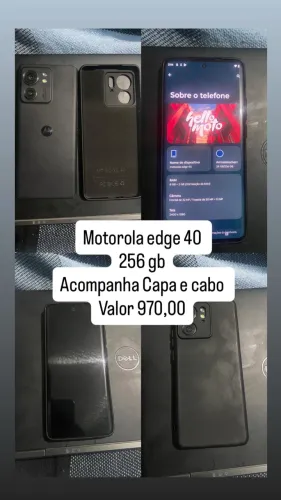 Motorola edge 40 256 gb Acompanha Capa e cabo Valor 970,00