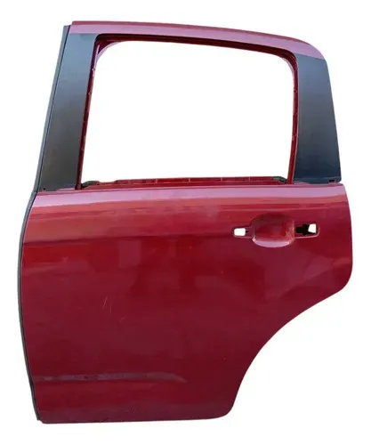 Porta Traseira Esquerda Citroën C3 2013 2014 Traseira Esquerda Vermelho