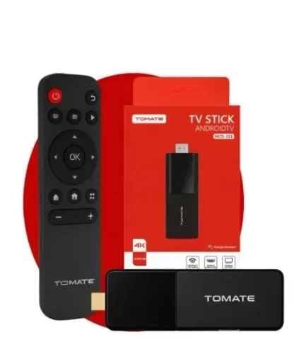 Tv Box Stick Tomate 4K com controle remoto