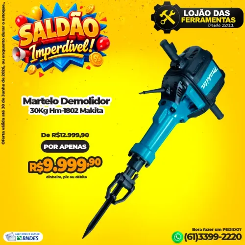 Martelo Demolidor 30Kg Hm-1802 Makita