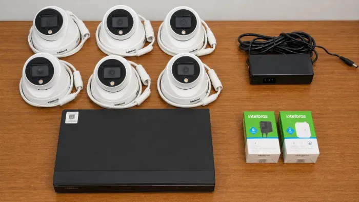 Kit CFTV completo IP Intelbras