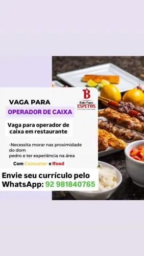 Operador de Caixa e Auxiliar de Cozinha