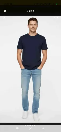 Camiseta ogochi azul marinho - tamanho G - nova.
