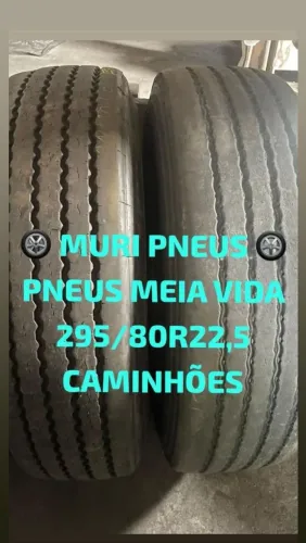 Pneus 295/80R22,5 PNEU 295/80R22,5 PNEUS 315/80R22,5 PNEUS USADOS 295 PNEUS Meia Vda