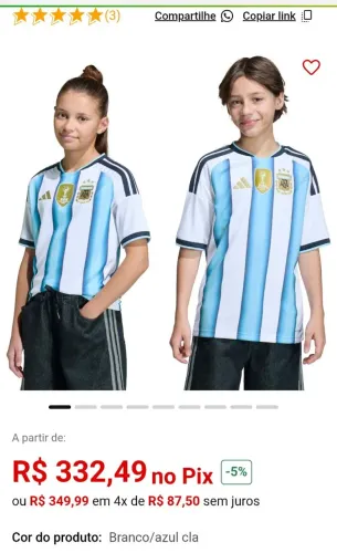 Camisa Oficial Argentina Adidas Lionel Messi Original