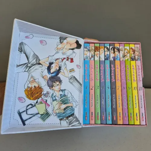 Your Lie in April (Box completo Vol. 1 ao 11 + todos os brindes)
