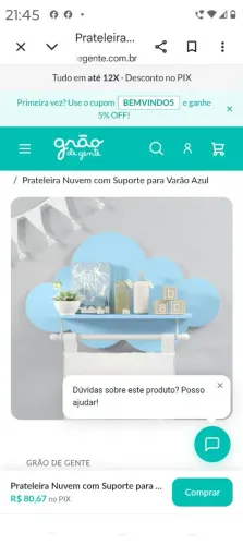 Kit de Prateleira Nuvem