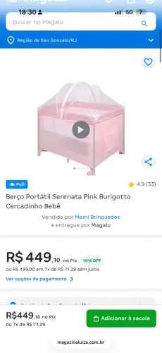 Berço portátil 