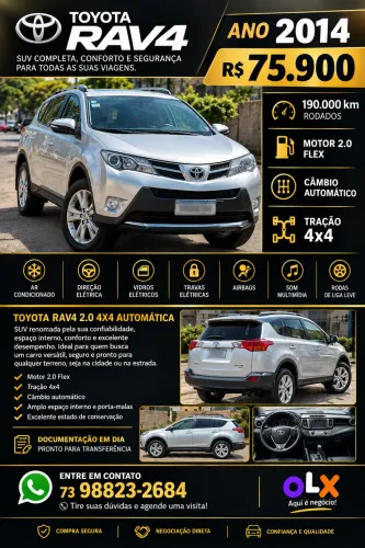 Toyota RAV4 2.0 4X4 16V Aut. 2014