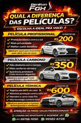 Películas Automotivas e Residências