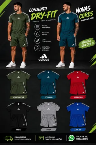 kit masculino dry fit do p ao gg atacado e varejo