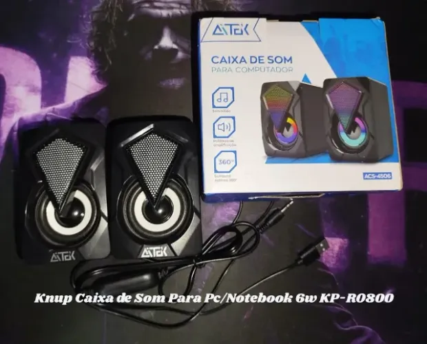 Knup Caixa de Som Para Pc/Notebook 6w KP-RO800