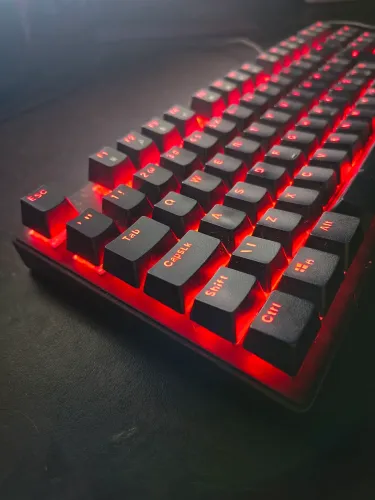 Teclado mecânico DAZZ Alpha Red swith vermelho 