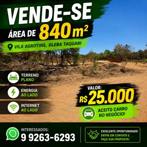 Lote na vila Agrotins