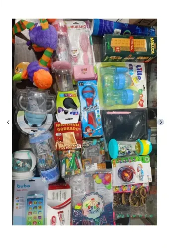 Lote Aprox. 30 Brinquedos e Acessórios Infantil e Bebê Nuk Bebê Lillo Garrafas Die Cast