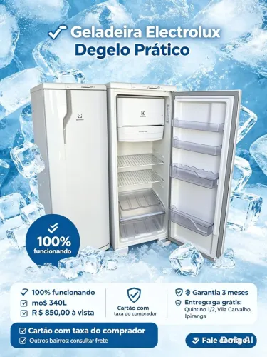 Geladeira Electrolux degelo prático