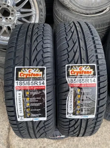 Promoção pneu Crystone 185/65/14 (Borracha Vipal)