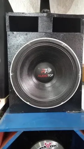 Caixa grave  1 falante audio top  novo  1500 w rms   tudo novo