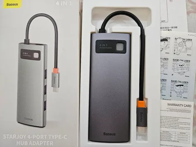 Hub USB 4 em 1 Baseus