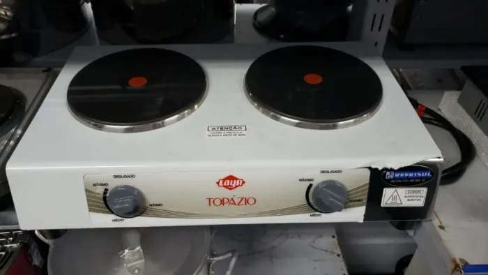 Fogao eletrico 2 bocas comercial 4000w Layr 220v - Alecs