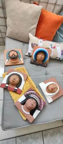 Quadro em Cerâmica Alto Relevo Mestre Veríssimo - A Unidade.