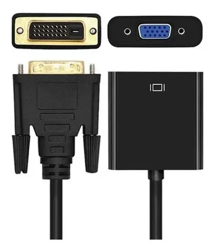 Conversor Adaptador Dvi-d 24+1 Macho P/ Vga 15 Pinos