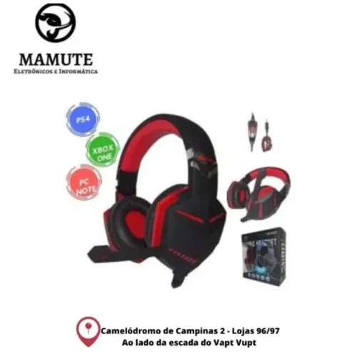 Fone Gamer Headset Pc Ps4 Xbox One P2 Microfone Knup Kp-433