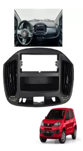 Moldura Do Painel Central De Rádio Para Fiat Uno Vivace 15-16