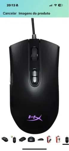 Mouse Gamer HyperX Pulsefire Core RGB - Novo