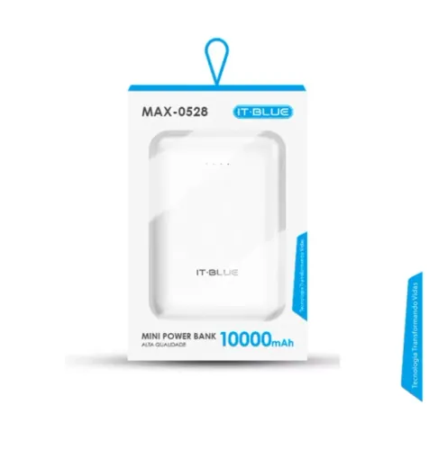 CARREGADOR PORTATIL POWER BANK 10.000 MAH IT-BLUE MAX-0528