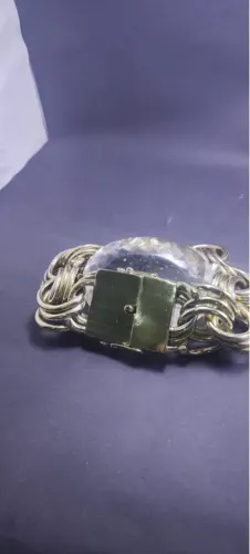 Linda pulseira trifriso em liga de metal moeda antiga banhada 18k 15 milésimos