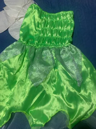 Vestido de Fada Verde- criança 4/6 anos