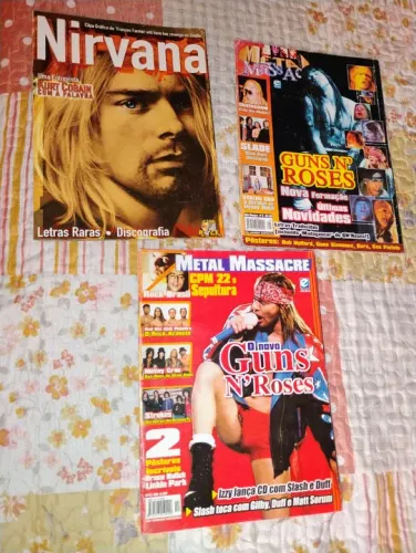 Revista de Rock ( as 3 ) Lote