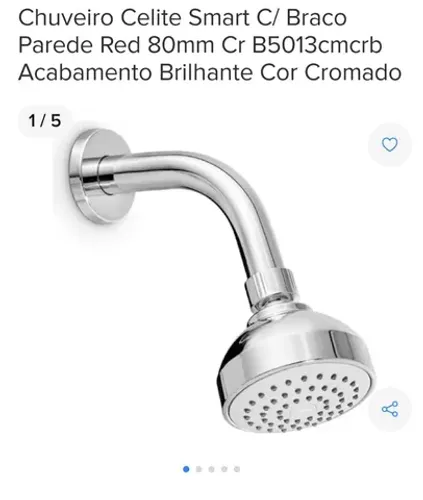 Chuveiro celite de parede