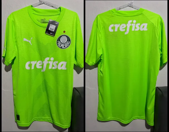 Camisa Palmeiras Creffisa Tam M - Verde Fluorescente