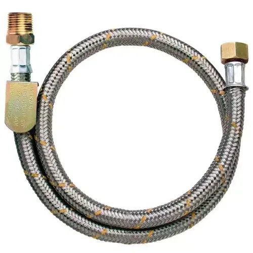 Ligaçao Flexivel De Borracha Nitrilica em Inox Para Fogao 1,00m Glp/Gn