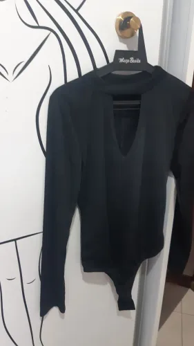 Body Feminino Gola Alta decote em V (G)