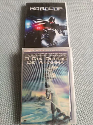 2 DVD: 1 O Dia Depois de Amanhã e 1 Robocop