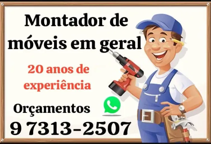 Montador de móveis (toda região)