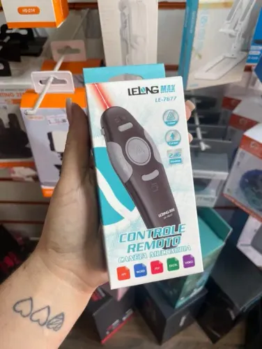 Passador Apresentador Slide Laser Power Point Sem Fio Usb Nf Controle teclado