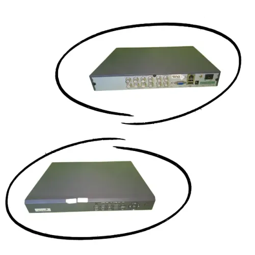 2 DVRs analógicos funcionando  , funciona só com câmeras analógicas antigas