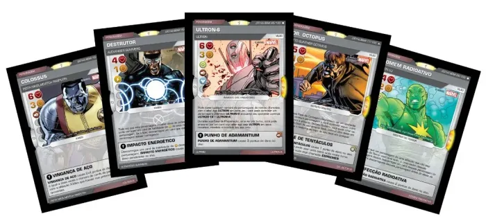 Kit 50 cards/cartas originais Marvel Battle Scenes PERSONAGENS (aleatórias)