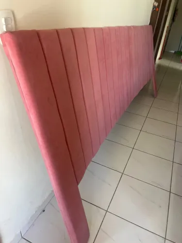 Sofá 3 metros rosa bem conservado